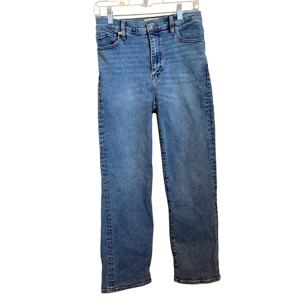 Frame Le Sleek Straight Jeans Vice Blue High Rise Denim‎ Size 26